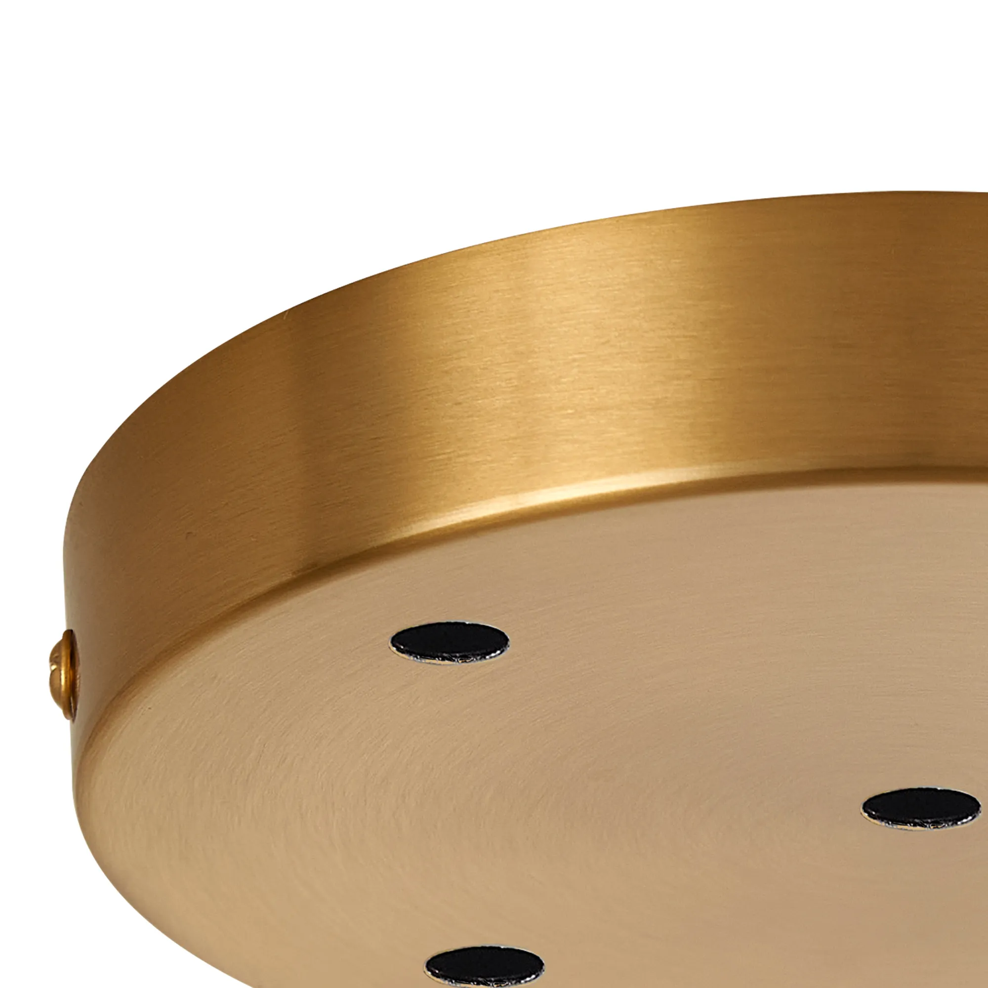 Hayes 5 Hole 15cm Round Ceiling Plate Brass D0828BR  Deco Hayes Brass